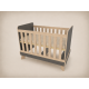 Zora cot, 120x60, in Anthracite with Sonoma edging