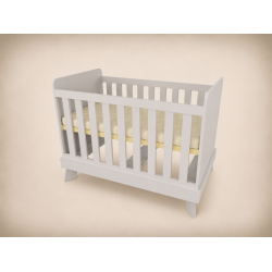 Zora cot, 120x70, in light grey