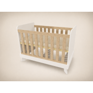 Zora cot, 120x60, in white with Sonoma slats