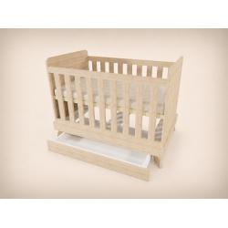 Zora cot, 120x70, in Sonoma
