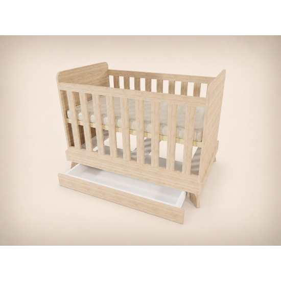 Zora cot, 120x70, in Sonoma