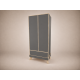 Bence wardrobe in Anthracite, with Sonoma edging