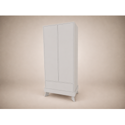 Bence wardrobe in Light Grey