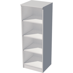Domi open cabinet with 4 storage compartments in white Domi open cabinet with 4 storage compartments in white