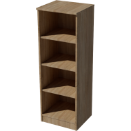 Domi open cabinet with 4 storage compartments in light sonoma color