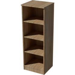 Domi open cabinet with 4 storage compartments in light sonoma color Domi open cabinet with 4 storage compartments in light sonoma color