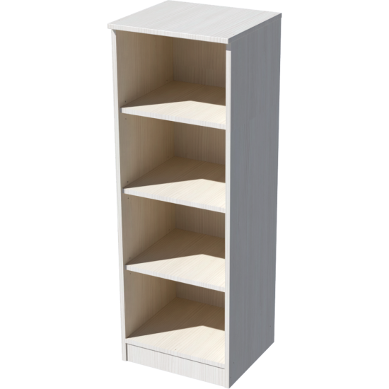 Domi open cabinet with 4 storage compartments in white birch color Domi open cabinet with 4 storage compartments in white birch color
