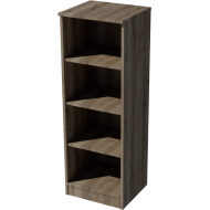 Domi open 4-shelf cabinet in chestnut color Domi open 4-shelf cabinet in chestnut color