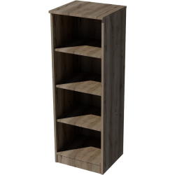 Domi open 4-shelf cabinet in chestnut color Domi open 4-shelf cabinet in chestnut color