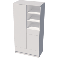 Geri 2-door cabinet in white