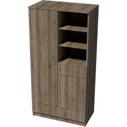 Geri 2-door cabinet in dark sonoma color Geri 2-door cabinet in dark sonoma color