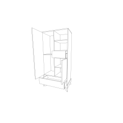 Geri 2-door cabinet in light sonoma color
