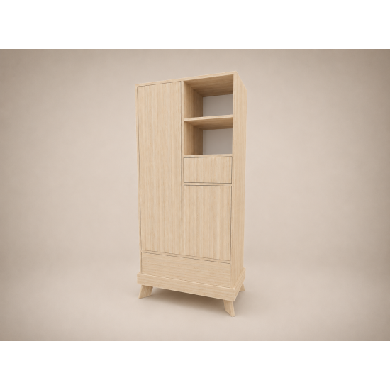 Geri 2-door cabinet in light sonoma color