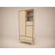 Geri 2-door wardrobe in Sonoma, with anthracite edging