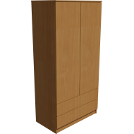 Soma 2-door cabinet in beech color